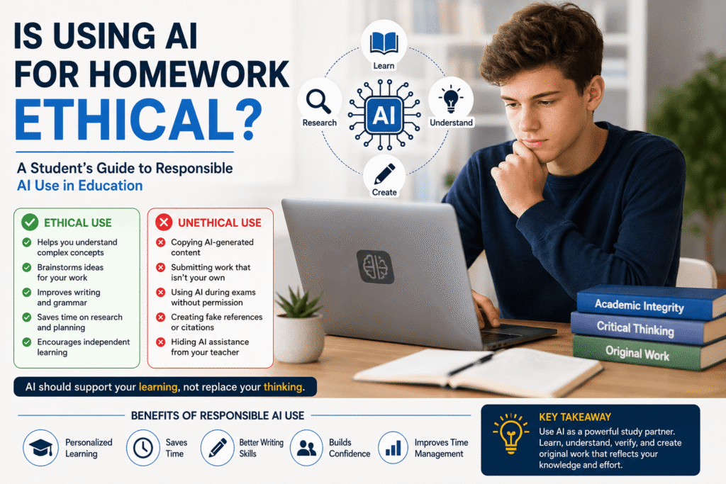 using AI for homework,assignment